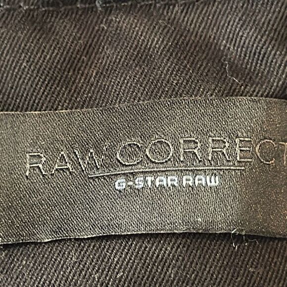 G Star Raw Raw Correct Mens Black Denim Jacket Trench Coat size L Large Cotton - Picture 13 of 15